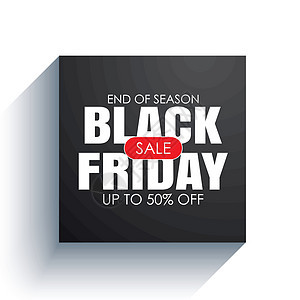 黑色星期五销售横幅 黑色方形 backgr 上有白色文字礼物市场墙纸零售网络价格插图正方形购物卡片图片