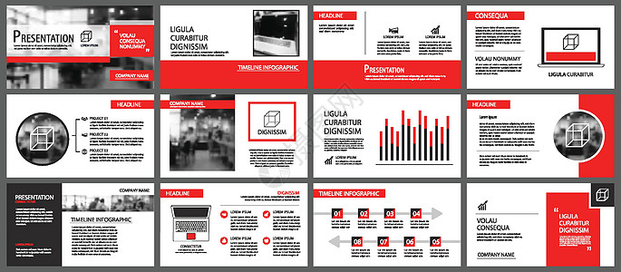 背景幻灯片信息图表的红色和白色元素 压力报告小册子商业界面横幅用户工作传单基调杂志图片