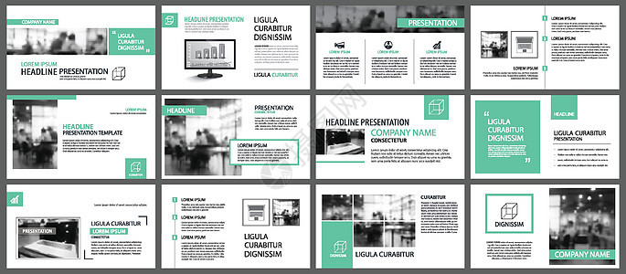 幻灯片图表元素 ba 的绿色演示文稿模板力量合同营销基调信息项目传单网络公司报告图片