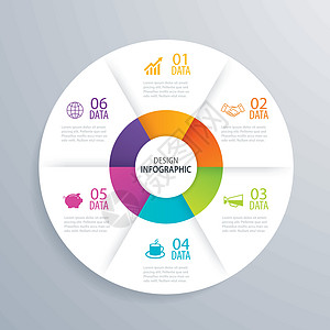 商业圈信息图表背景模板与数据 钙标签进步推介会插图创造力工作项目技术圆形全球图片