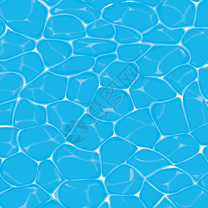 蓝色游泳池或海水黑色焦散的顶视图艺术液体热带地面海洋波纹阳光反射海滩假期图片