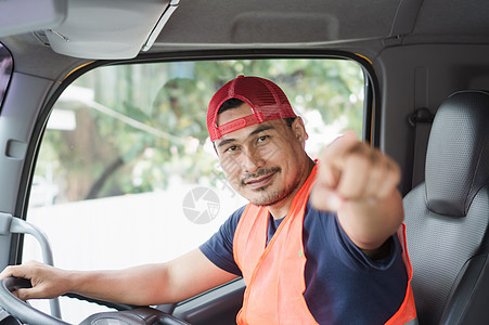 专业卡车运输司机运输货运车辆服务工作职业交通微笑商业成人后勤图片