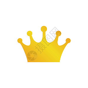 它制作图案的金皇冠图标矢量优胜者冠军珠宝女王王国公主一等奖金子纹章皇家图片