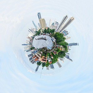360 城市河流高视景全景图片