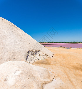 盐厂 盐生产 盐池盐堆观图片