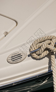 船甲板的绳子切片详细视图 特查图片