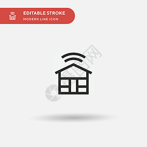 Home 简单矢量图标 说明符号设计模板 用于抵押黑色住宅网络财产按钮商业标识疾病互联网图片