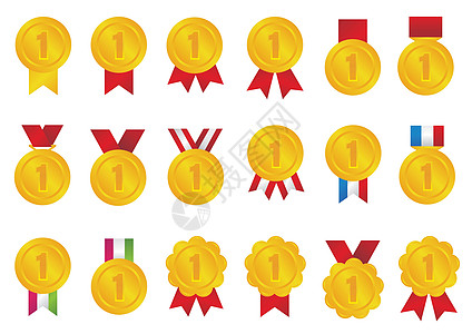 排名奖牌图标插图 第一名戈尔按钮网络竞赛信息排行金属网页商业优胜者冠军图片