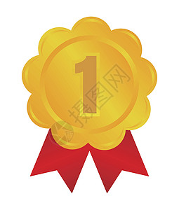 排名奖牌图标插图 第一名戈尔冠军运动绘画界面商业排行丝带按钮徽章金属图片