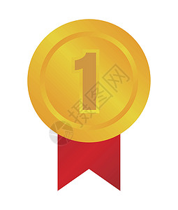 排名奖牌图标插图 第一名戈尔信息载体徽章按钮金属排行图表优胜者绘画网页图片