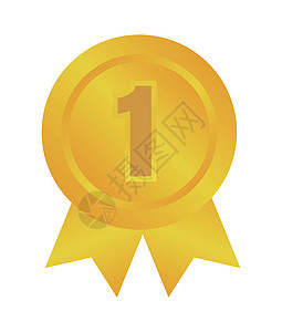 排名奖牌图标插图 第一名戈尔运动冠军丝带按钮优胜者设计网页网络挑战金子图片