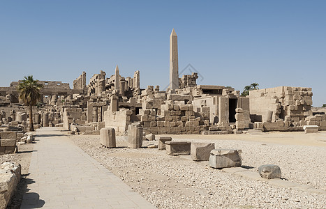 卡纳克寺庙古老废墟旅游白色崇拜地标雕刻法老旅行石头景点纪念碑图片