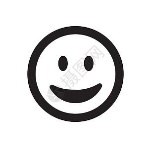 笑脸图标幸福漫画表情电脑按钮情感符号喜悦快乐数字背景图片