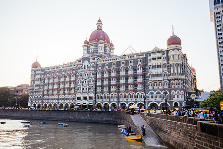 印度孟买Taj Mahal宫纪念碑港口地标城市入口建筑酒店网关殖民观光图片