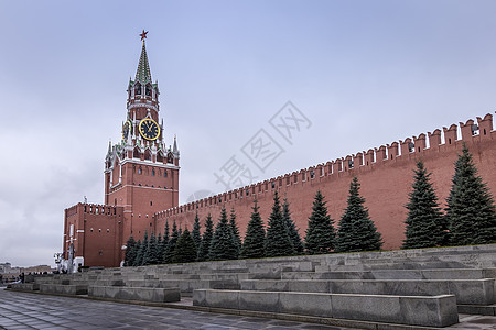 克里姆林宫的斯帕斯卡亚塔 在俄罗斯莫斯科红广场上中心联盟历史博物馆建筑学星星红色纪念碑建筑旅游图片