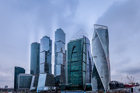 莫斯科市 俄罗斯国际商业中心天空大幕后人物旅行玻璃景观公寓窗户反射建筑学金属天际城市图片