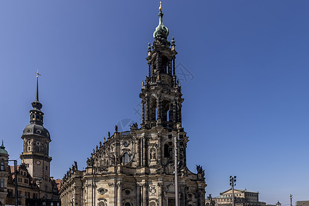 德累斯顿城堡住所地标历史宫廷建筑城市建筑学艺术旅游皇家教会图片
