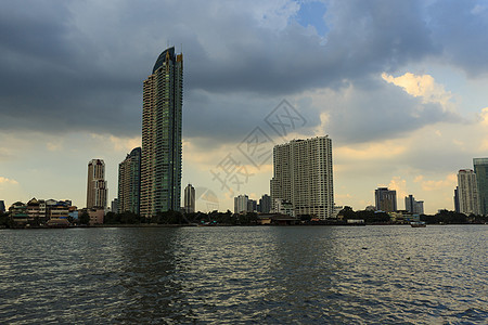 曼谷银行业建筑学反射城市地标景观旅游建筑天空蓝色旅行图片