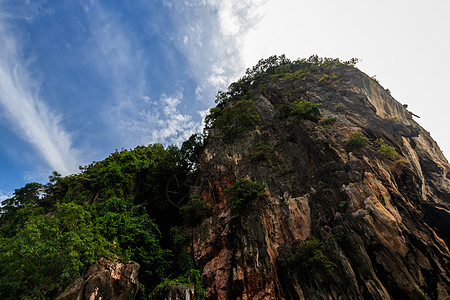 詹姆斯邦德岛山旅游旅行风景蓝色岩石悬崖绿色情调石灰石公园图片