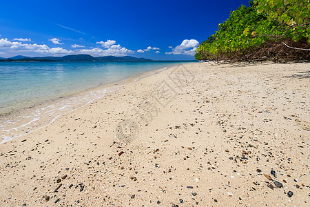 有金沙和海的海滩旅游旅行风景水晶白色气候蓝色假期海洋热带图片