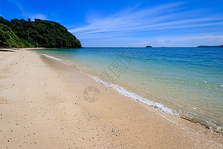 有金沙和海的海滩天空假期风景海洋蓝色水晶气候海景热带白色图片