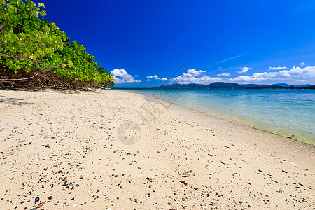 有金沙和海的海滩假期旅游蓝色旅行白色海洋风景气候水晶热带图片