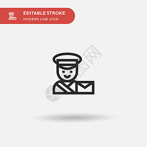 Postman 简单的向量图标 说明符号设计模板图片