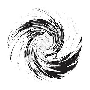 遇险叠加纹理艺术苦恼墨水曲线刷子黑色海浪圆形圆圈创造力图片