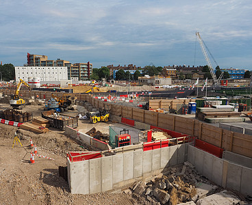 在伦敦重新开发Bedsea电力站工业考古学建筑动物工地城市英语景观社论电站图片