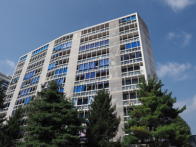 科莱格诺的天宫住所社论住宅天空房屋联盟公寓楼建筑景观住房现代主义者背景图片