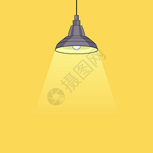 挂挂灯黄色艺术阴影辉光射线持有者金属场景灯泡建筑学图片
