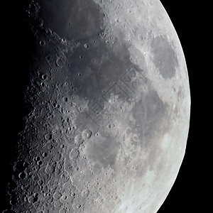 第一季度用望远镜观测到的月亮卫星摄影月相天文学月球天空天文宇宙图片