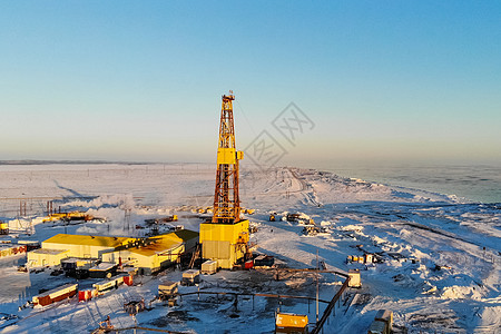 用于石油和天然气钻井的钻机钻头生产勘探场地天空制作人油田燃料平台技术图片