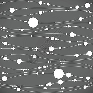 圆点和线条背景简介 摘要第1条插图网络数据艺术技术原子商业粒子边界圆圈图片
