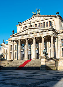 德国柏林音乐厅 德国柏林纪念碑地标晴天旅行历史音乐会中心宗教旅游大厅图片