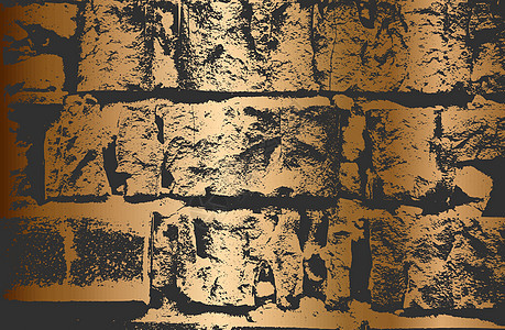金砖墙 坚固的背面纹理很困苦材料裂缝边界风格人行道插图石墙岩石金子鹅卵石图片