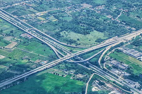 Thailand的空中天顶观望路市中心速度摩天大楼天际路口日落小时天线建筑物城市图片