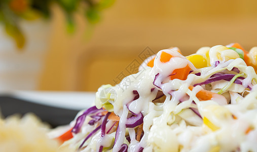 维加沙拉(Vegan Salad) 配有马龙尼丝塔普图右框架图片