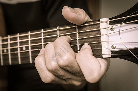 吉他玩家手持文塔哥音响吉他小和弦图片