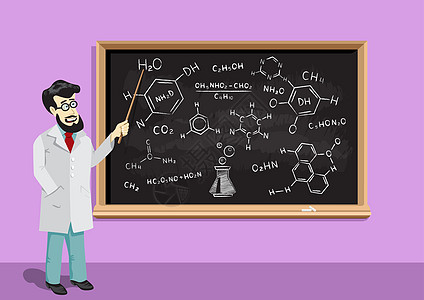 黑板上的化学课和教图片