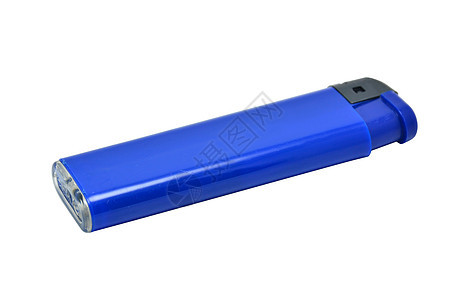 蓝色便携式小型照明灯工具打火机点亮火焰橙子机油塑料图片