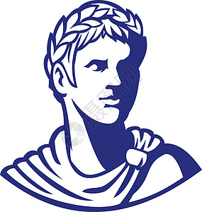 古罗马皇帝仰望侧边马斯科特图片