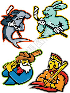 棒球和冰球队吉祥物系列图片