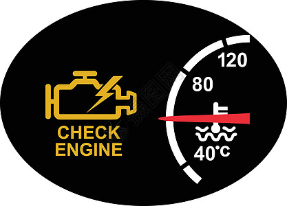 检查引擎警告符号图标图片
