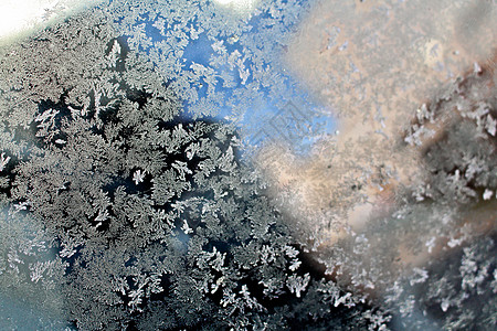 恒星在冰冻中的冰块上的形态图片