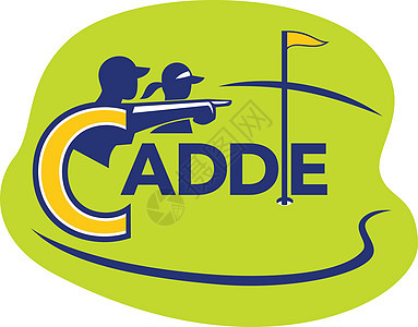 Caddie和Golfer高尔夫球课程图标图片