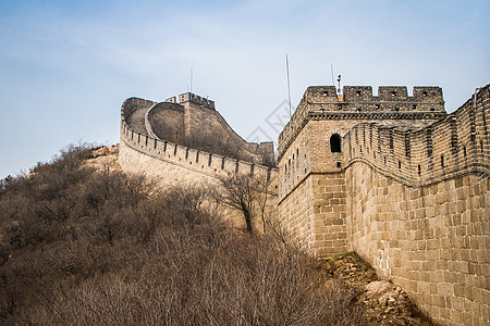 中国 中国长城世界奇迹背景图片