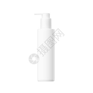 在白色背景上隔离的化衣白塑料瓶洗剂温泉管子洗涤剂瓶子洗澡洗发水清洁工肥皂身体图片