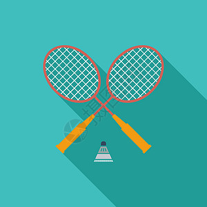 羽毛球网球训练艺术爱好绘画运动娱乐活动蓝色闲暇图片