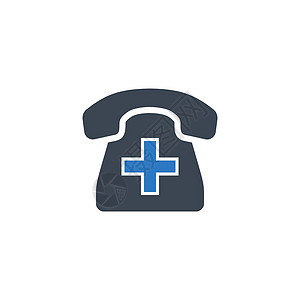 与紧急电话有关的矢量淋巴图标字形帮助插图安全卫生保健医疗医院互联网药品图片